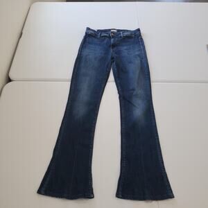 Mother Jeans Womens 28 Blue The Daydreamer Flare Tempted Again Made USA Stretch